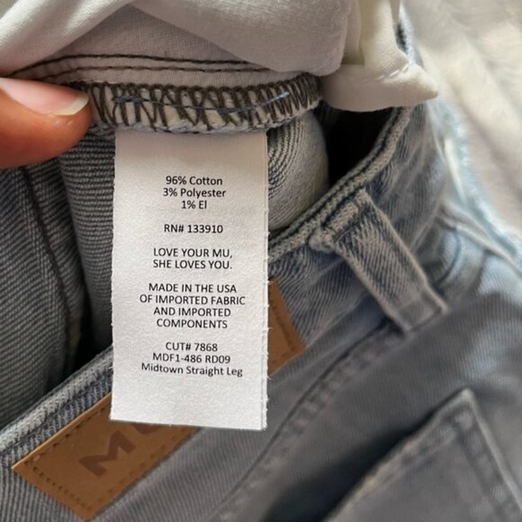 SHOW Me Your MuMu Midtown Straight Jeans Size 24 - Picture 8 of 9